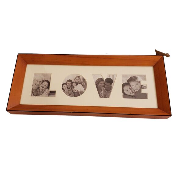 New "LOVE" Wood Picture Frame; Approx. 15 x 6 - Picture 3 of 8